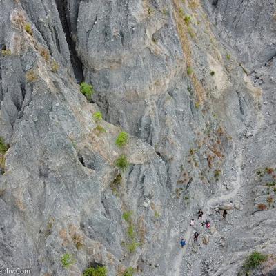 Drone image of The Pinnacles in Wairarapa