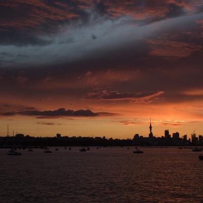 Auckland City Sunset